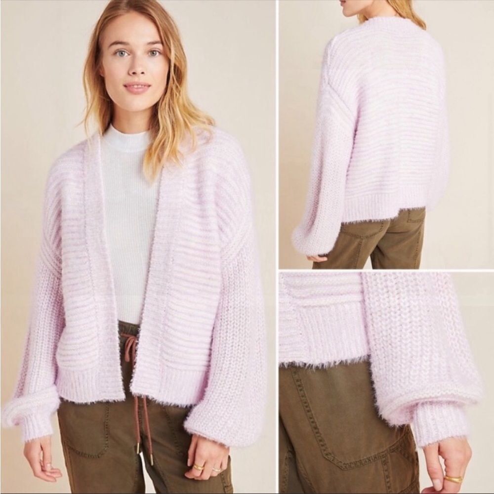ANTHROPOLOGIE | AKEMI + KIN Tallulah Eyelash Cardigan Sweater Women’s One Size